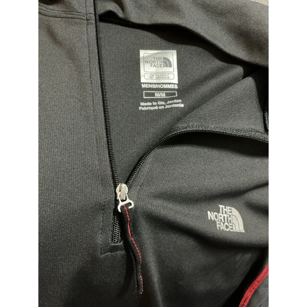 North Face Flight Series Mens M 1/4 Zip Up Black Long Sleeve Shirt
